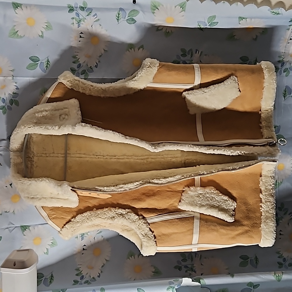 Real leather vest
